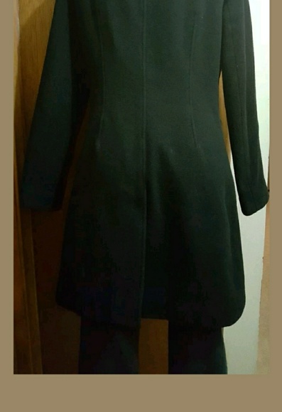 Bebe rabbit fur collar coat double breasted sz S - Picture 4 of 7